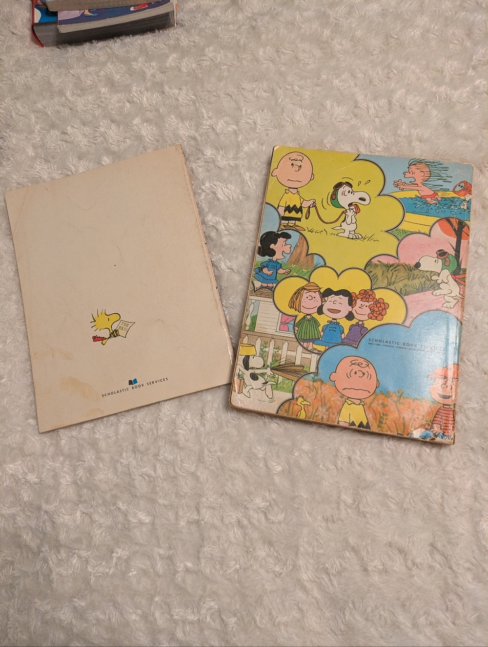 Vintage Charlie Brown Books Lot Peanuts by Charles Schulz (1970s) Scholastic Set